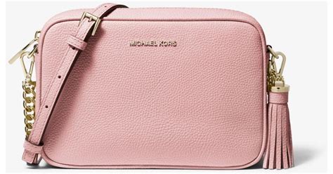 Michael Kors Ginny Ladies Dark Atlantic Leather Crossbody Bag 